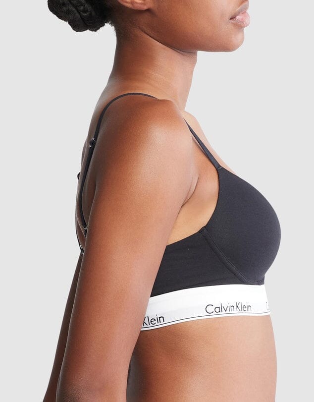 CALVIN KLEIN ICON COTTON MODAL PUSH UP PLUNGE BRA BRA'S Calvin Klein 