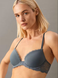 CALVIN KLEIN SEDUCTIVE COMFORT LOTUS FLORAL LIFT DEMI BRA BRA'S Calvin Klein 