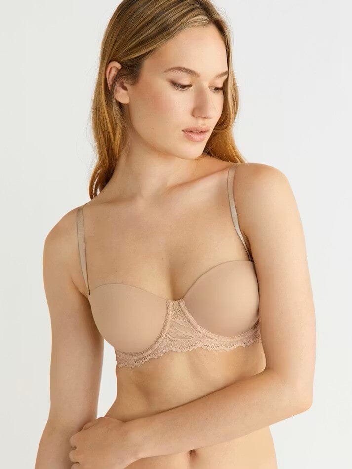 Calvin Klein Seductive Comfort Lotus Floral Strapless Bra Bras Calvin Klein 