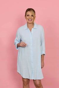 French Country Layered Muslin Ladies Bedshirt Sleepwear French Country 