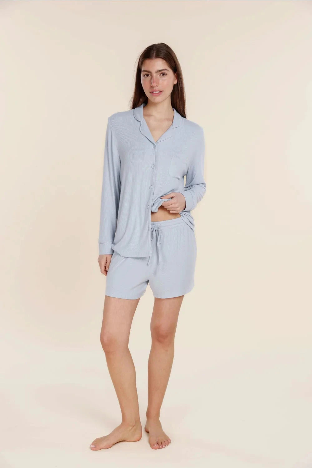 GINGERLILLY ADELAIDE RIBBED SHORTS SLEEPWEAR Gingerlilly 