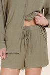 GINGERLILLY ADELAIDE RIBBED SHORTS SLEEPWEAR Gingerlilly 