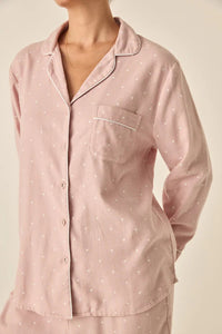 GINGERLILLY ALESSIA PINK SPOT COTTON PJ SET SLEEPWEAR Gingerlilly 