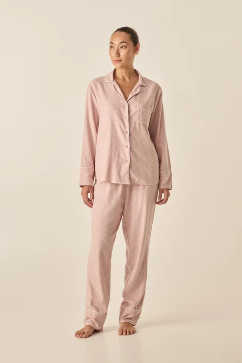 GINGERLILLY ALESSIA PINK SPOT COTTON PJ SET SLEEPWEAR Gingerlilly 