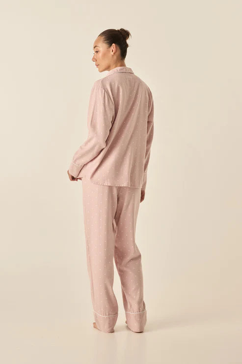 GINGERLILLY ALESSIA PINK SPOT COTTON PJ SET SLEEPWEAR Gingerlilly 