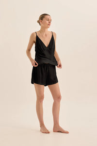 GINGERLILLY AMETHYST PURE SILK CAMI AND SHORTS SET SILKS Gingerlilly 