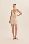GINGERLILLY AMETHYST PURE SILK CAMI AND SHORTS SET SILKS Gingerlilly 