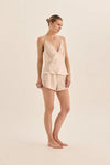 GINGERLILLY AMETHYST PURE SILK CAMI AND SHORTS SET SILKS Gingerlilly 