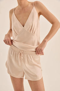 GINGERLILLY AMETHYST PURE SILK CAMI AND SHORTS SET SILKS Gingerlilly 