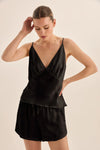 GINGERLILLY AMETHYST PURE SILK CAMI AND SHORTS SET SILKS Gingerlilly 