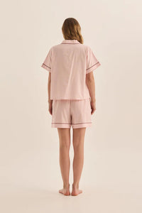 GINGERLILLY ARIANA DOUBLE PIPING SHORT SET SLEEPWEAR Gingerlilly 