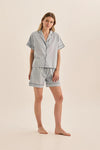 GINGERLILLY ARIANA DOUBLE PIPING SHORT SET SLEEPWEAR Gingerlilly 