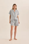 GINGERLILLY ARIANA DOUBLE PIPING SHORT SET SLEEPWEAR Gingerlilly 