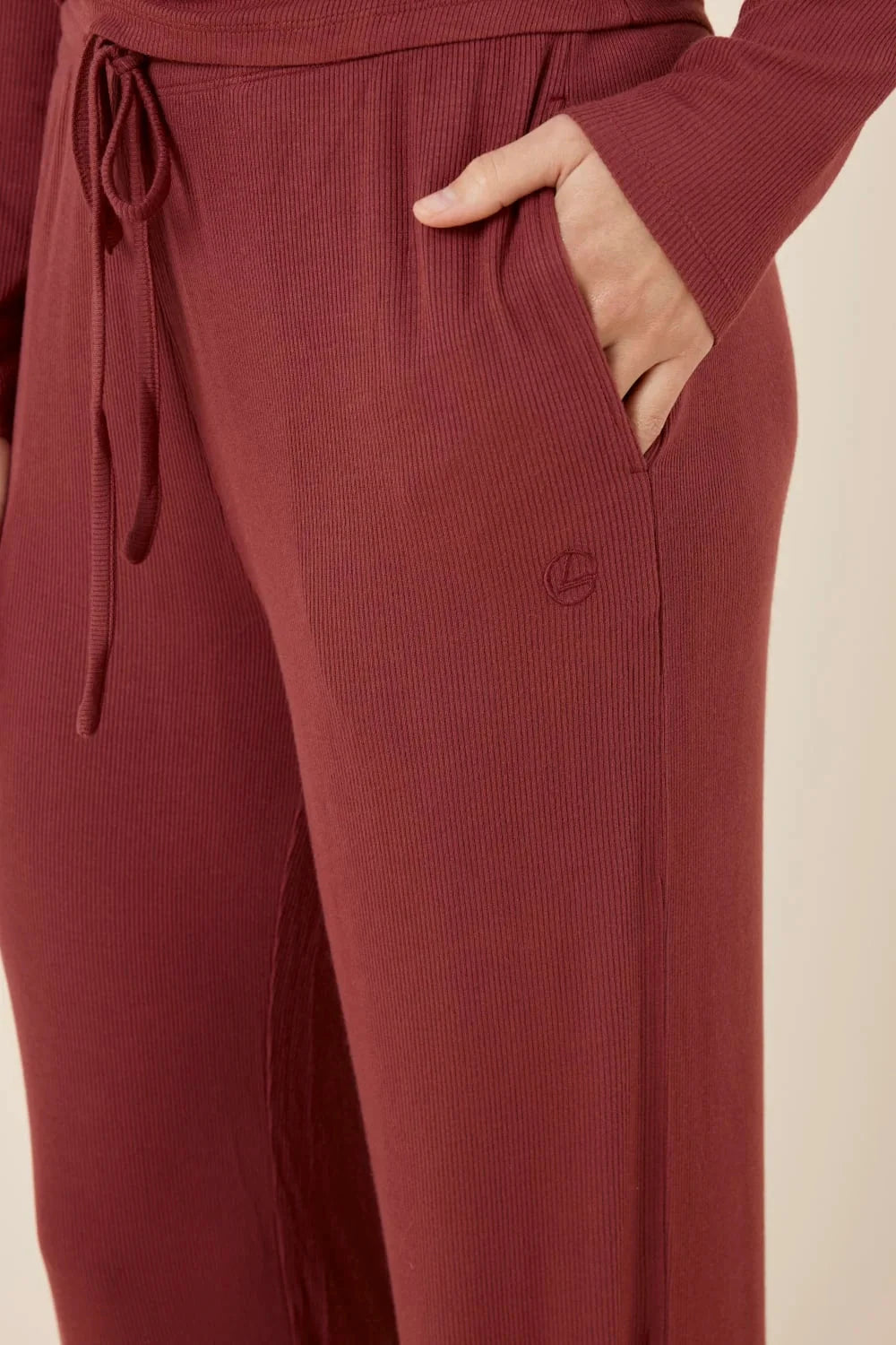 Gingerlilly Athens Ribbed Long Pants Sleepwear Gingerlilly 