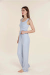 GINGERLILLY ATHENS RIBBED LONG PANTS SLEEPWEAR Gingerlilly 