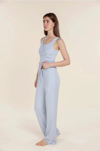 GINGERLILLY ATHENS RIBBED LONG PANTS SLEEPWEAR Gingerlilly 