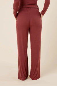 Gingerlilly Athens Ribbed Long Pants Sleepwear Gingerlilly 