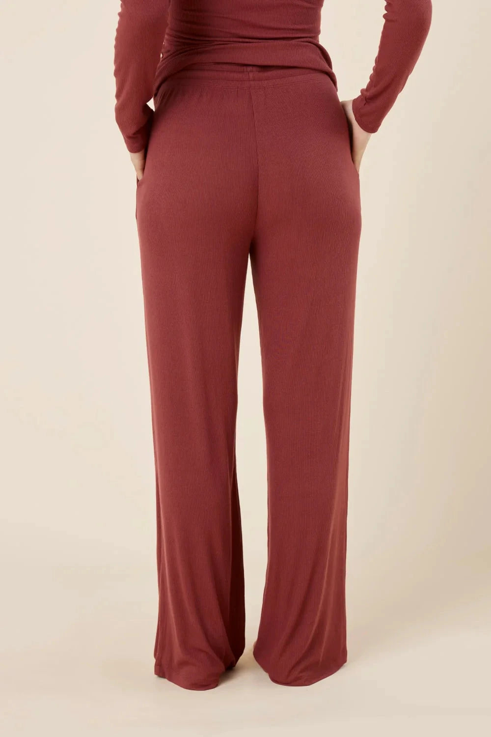 Gingerlilly Athens Ribbed Long Pants Sleepwear Gingerlilly 