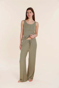 Gingerlilly Athens Ribbed Long Pants Sleepwear Gingerlilly 