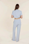 GINGERLILLY ATHENS RIBBED LONG PANTS SLEEPWEAR Gingerlilly 