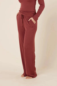 Gingerlilly Athens Ribbed Long Pants Sleepwear Gingerlilly 