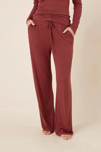 Gingerlilly Athens Ribbed Long Pants Sleepwear Gingerlilly 