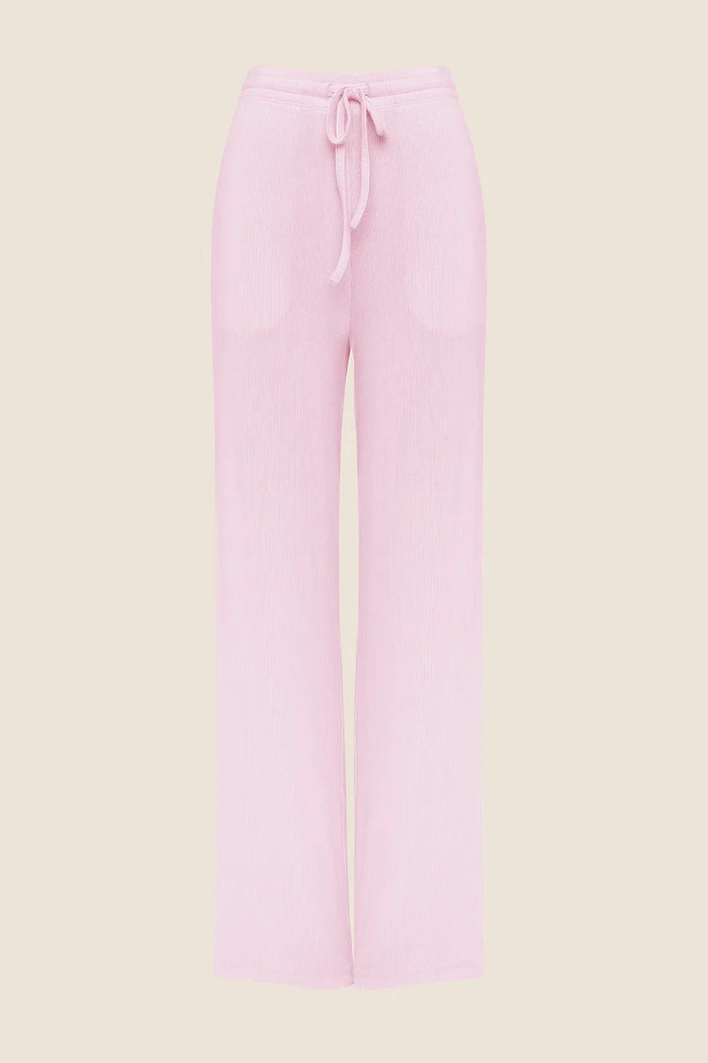 GINGERLILLY ATHENS RIBBED LONG PANTS SLEEPWEAR Gingerlilly 