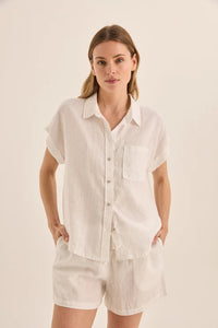 GINGERLILLY CHARLOTTE LINEN PJ SET SLEEPWEAR Gingerlilly 