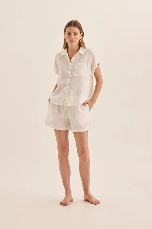 GINGERLILLY CHARLOTTE LINEN PJ SET SLEEPWEAR Gingerlilly 