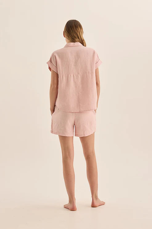 GINGERLILLY CHARLOTTE LINEN PJ SET SLEEPWEAR Gingerlilly 