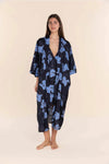 GINGERLILLY DAISY SILKY SATIN ROBE SLEEPWEAR Gingerlilly 