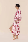 GINGERLILLY DAISY SILKY SATIN ROBE SLEEPWEAR Gingerlilly 