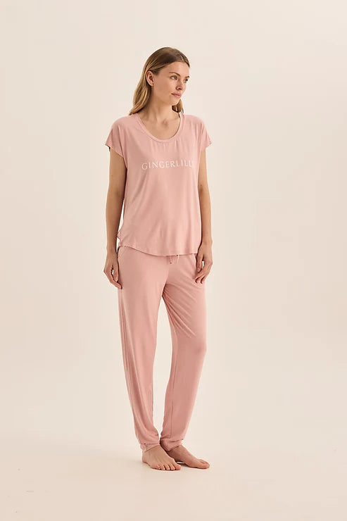 GINGERLILLY ELARA BAMBOO LONG PJ SET SLEEPWEAR Gingerlilly 