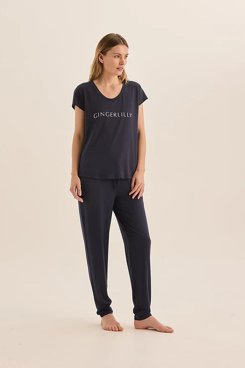 GINGERLILLY ELARA BAMBOO LONG PJ SET SLEEPWEAR Gingerlilly 