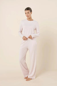 Gingerlilly Ellie Lightweight Velour Cable Knit Set Sleepwear Gingerlilly 