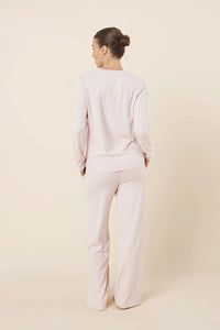Gingerlilly Ellie Lightweight Velour Cable Knit Set Sleepwear Gingerlilly 