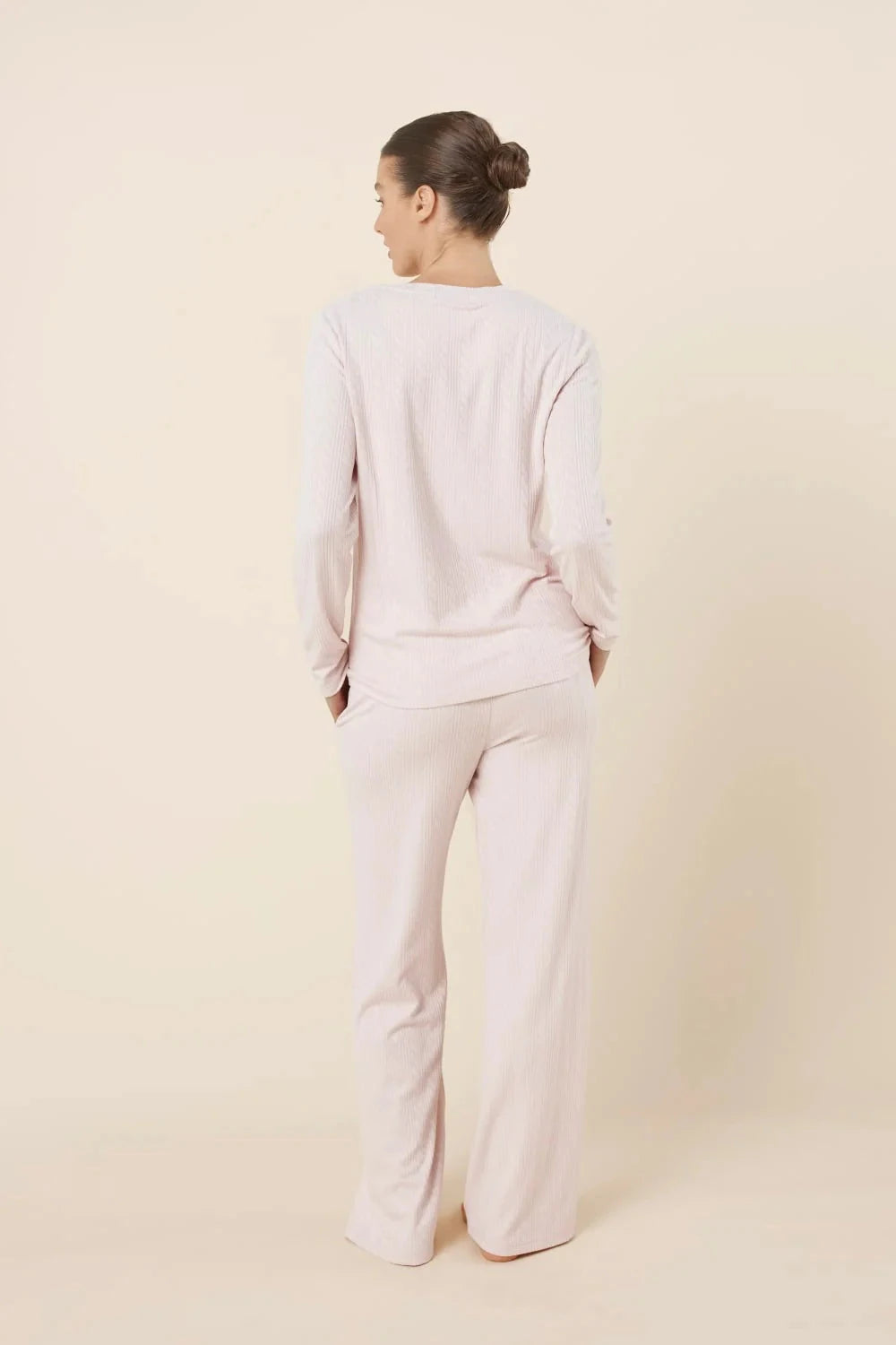 Gingerlilly Ellie Lightweight Velour Cable Knit Set Sleepwear Gingerlilly 