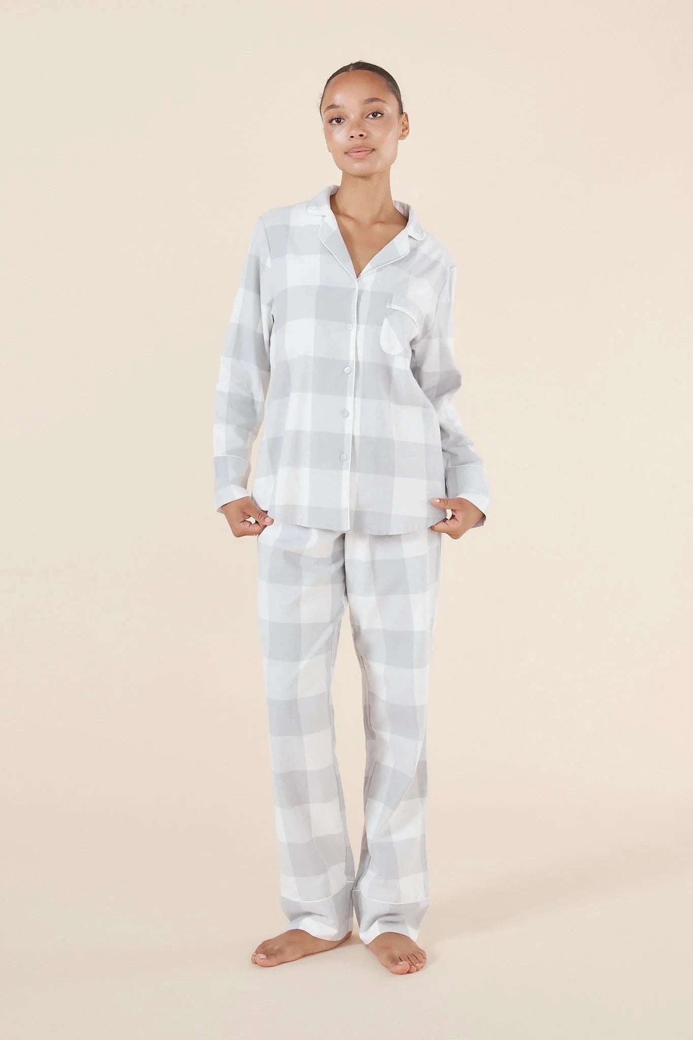 Gingerlilly Emery Buffalo Check Cotton PJ set Sleepwear Gingerlilly 