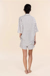 GINGERLILLY EVIE STRIPE LINEN SHORT SET SLEEPWEAR Gingerlilly 