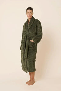 Gingerlilly Gabriella Plush Long Robe Sleepwear Gingerlilly 