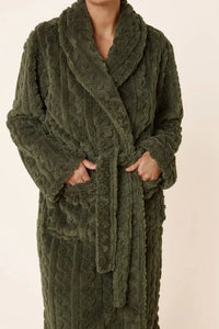Gingerlilly Gabriella Plush Long Robe Sleepwear Gingerlilly 