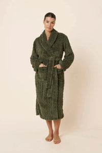 Gingerlilly Gabriella Plush Long Robe Sleepwear Gingerlilly 