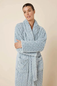 Gingerlilly Gabriella Plush Long Robe Sleepwear Gingerlilly 