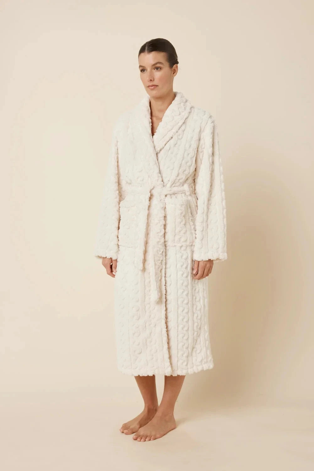 Gingerlilly Gabriella Plush Long Robe Sleepwear Gingerlilly 