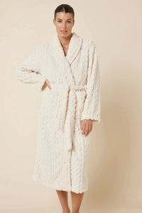Gingerlilly Gabriella Plush Long Robe Sleepwear Gingerlilly 