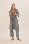 GINGERLILLY GOLDIE DIAMOND COTTON PJ SET SLEEPWEAR Gingerlilly 