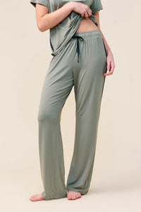 Gingerlilly Inez Bamboo Pant with Stripe Sleepwear Gingerlilly 