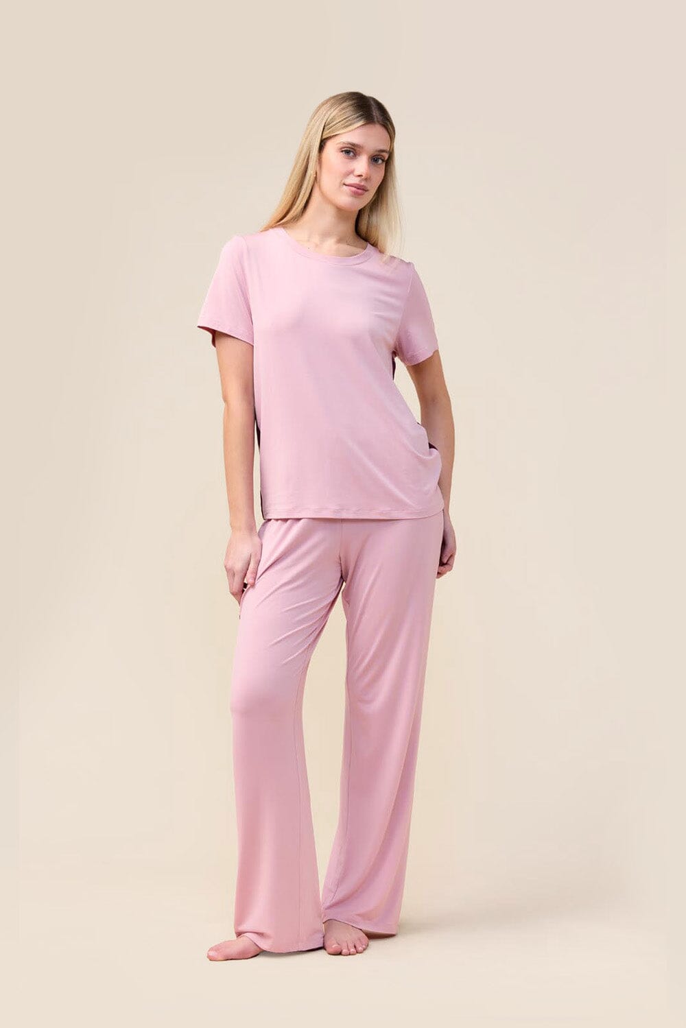 Gingerlilly Inez Bamboo Pant with Stripe Sleepwear Gingerlilly 