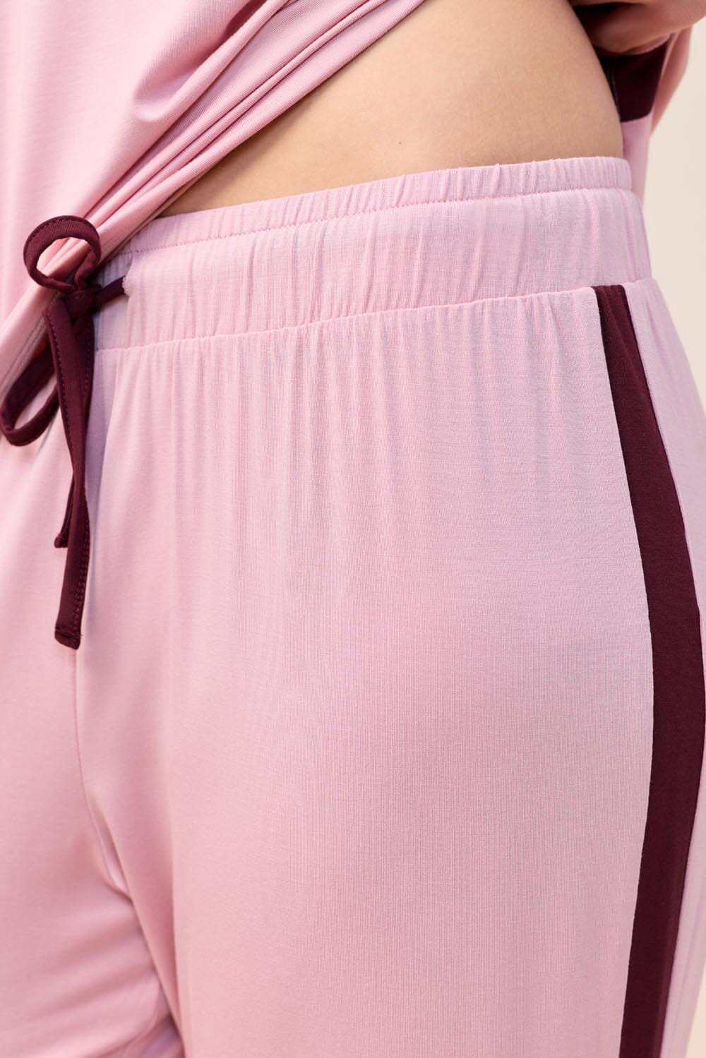 Gingerlilly Inez Bamboo Pant with Stripe Sleepwear Gingerlilly 