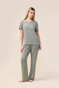 Gingerlilly Inez Bamboo Pant with Stripe Sleepwear Gingerlilly 
